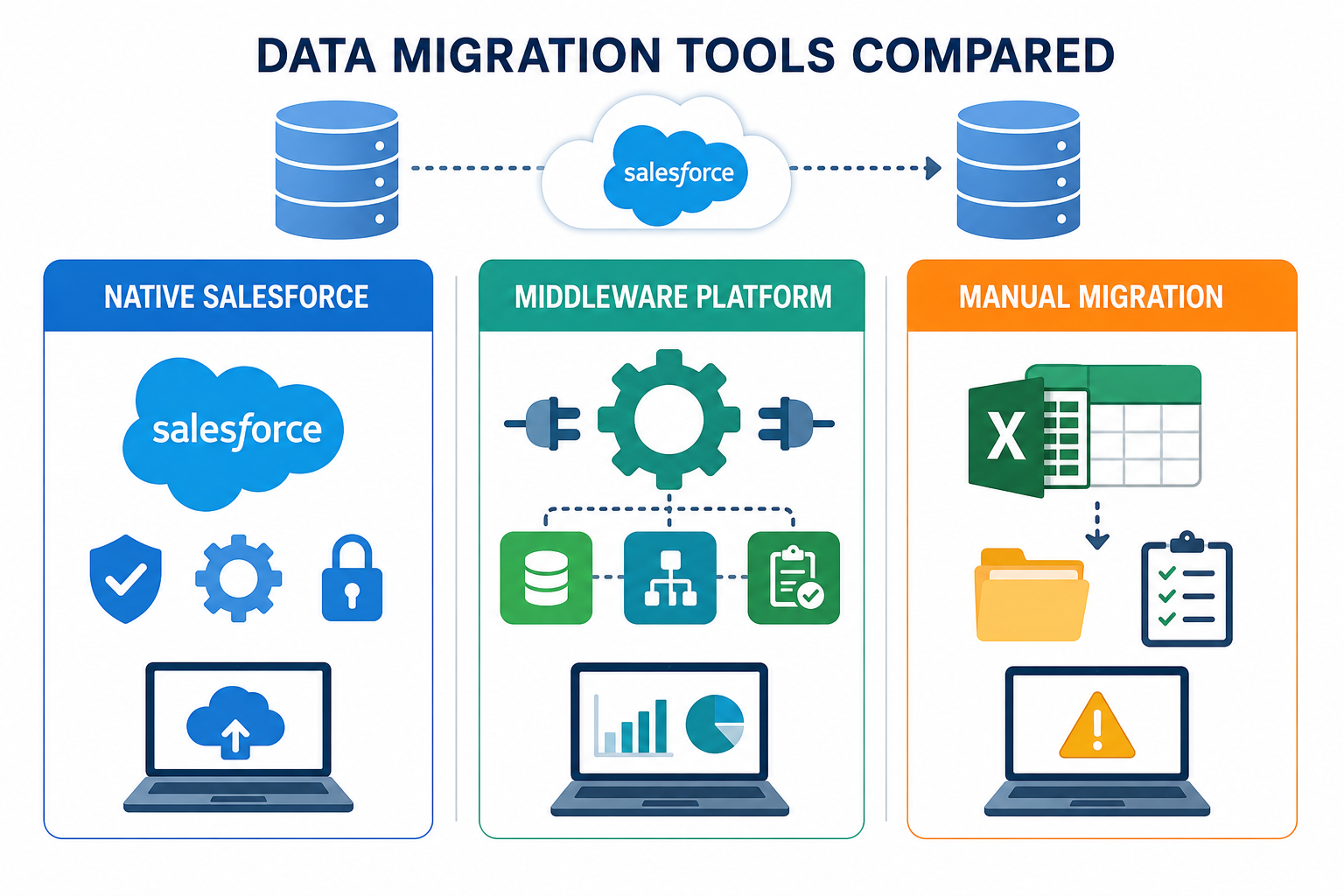Salesforce Data Migration Tools Compared: Native vs Middleware vs ...